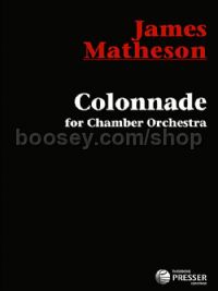 Colonnade for Chamber Orchestra (study score)
