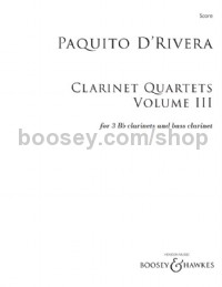 Clarinet Quartets, Volume III (Three B flat Clarinets and Bass Clarinet)