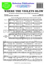 Where the Violets Blow for male choir