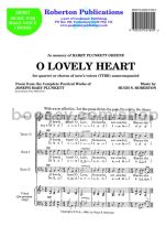 O Lovely Heart for male choir