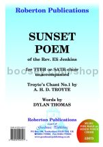 Sunset Poem (Troyte's Chant No. 1) for male choir