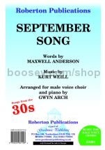 September Song for male choir