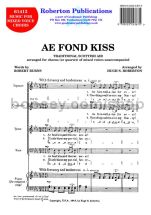 Ae Fond Kiss for SATB choir