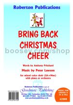 Bring Back Christmas Cheer for SA & Men