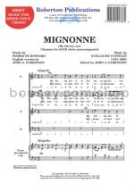 Mignonne (My Fairest, See) for SATB choir