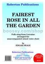 Fairest Rose in All the Garden for SATB choir