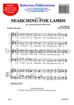 Searching for Lambs for SATB choir