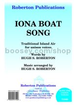 Iona Boat Song for unison choir