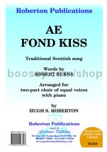 Ae Fond Kiss for female choir (SA)