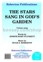 Stars Sang in God's Garden for unison choir