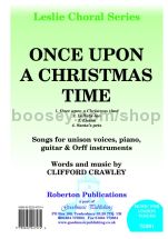 Once Upon a Christmas Time for unison choir