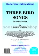 Three Bird Songs for unison voices