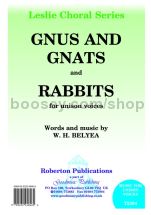 Gnus and Gnats / Rabbits for unison choir