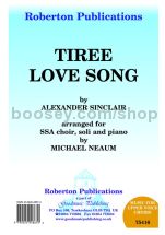 Tiree Love Song (Ho-ree, ho-ro) for female choir (SSA)