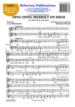 Ding Dong Merrily On High for female choir (SSAA)