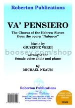 Va' Pensiero for female choir (SSAA) & piano