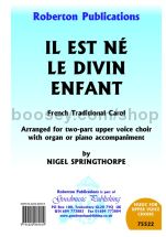 Il est né, le divin Enfant - female choir (SA) with organ/piano