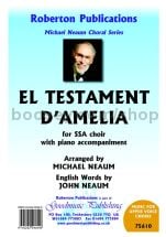 El Testament d'Amelia for female choir (SSA)