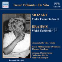 Great Violinists - Gioconda De Vito (Naxos Historical Audio CD)