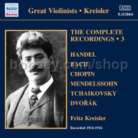 Complete Recordings Vol.3 (Naxos Historical Audio CD)