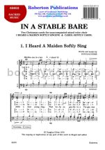 In a Stable Bare for SATB choir