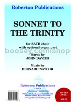 Sonnet To the Trinity for SATB choir