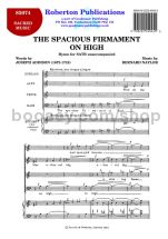 Spacious Firmament On High for SATB choir