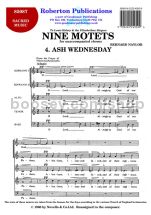 9 Motets - No. 4 (Ash Wednesday) for SATB choir