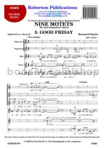 9 Motets - No. 5 (Good Friday) for SATB choir
