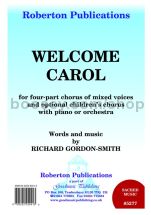 Welcome Carol for SATB choir & piano