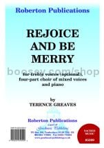Rejoice and Be Merry for SATB choir