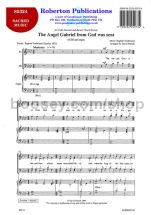 Angel Gabriel from God Was Sent for SATB choir