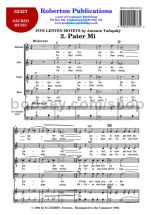 5 Lenten Motets, 2. Pater mi - SATB choir