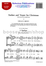 Fanfare and Vesper for Christmas for SATB choir