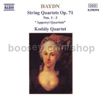 String Quartets Op. 71, Apponyi Quartets (Naxos Audio CD)