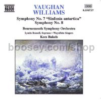 Symphony No.7 "Sinfonia Antartica"/Symphony No.8 in D minor (Naxos Audio CD)