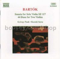 Sonata for Solo Violin, Sz. 117/44 Violin Duos, Sz. 98 (Naxos Audio CD)