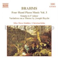 Four-Hand Piano Music vol.3 (Naxos Audio CD)
