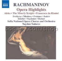 Opera Highlights: Francesca da Rimini/Aleko/The Miserly Knight (Naxos Audio CD)