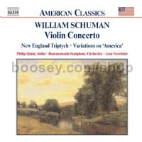 Violin Concerto/New England Triptych (Naxos Audio CD)