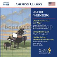 Piano Concerto No.2/String Quartet Op. 55/Shabbat Ba'aretz (Naxos Audio CD)