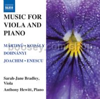 Music For Viola &  Piano (Naxos Audio CD)