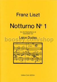 Notturno No. 1 (Liebestraum) - 3 Clarinets (score & parts)