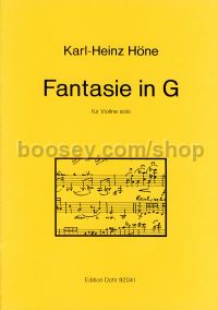 Fantasie in G - Violin (score)