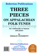 Three Pieces (Appalachian Folk Tunes) for cello & piano