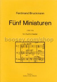 5 Miniatures - Mandolin Orchestra (score)