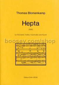 Hepta - Clarinet, Violin, Cello & Piano (score & parts)