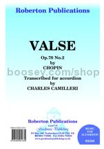 Valse Op. 70, No. 2 for accordion