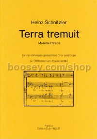 Terra tremuit - Mixed Choir, Organ & (2 Trumpets und Timpani) (score)