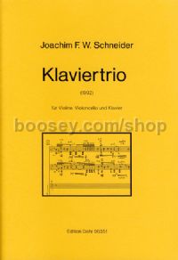 Piano Trio - Piano, Violin & Cello (score & parts)